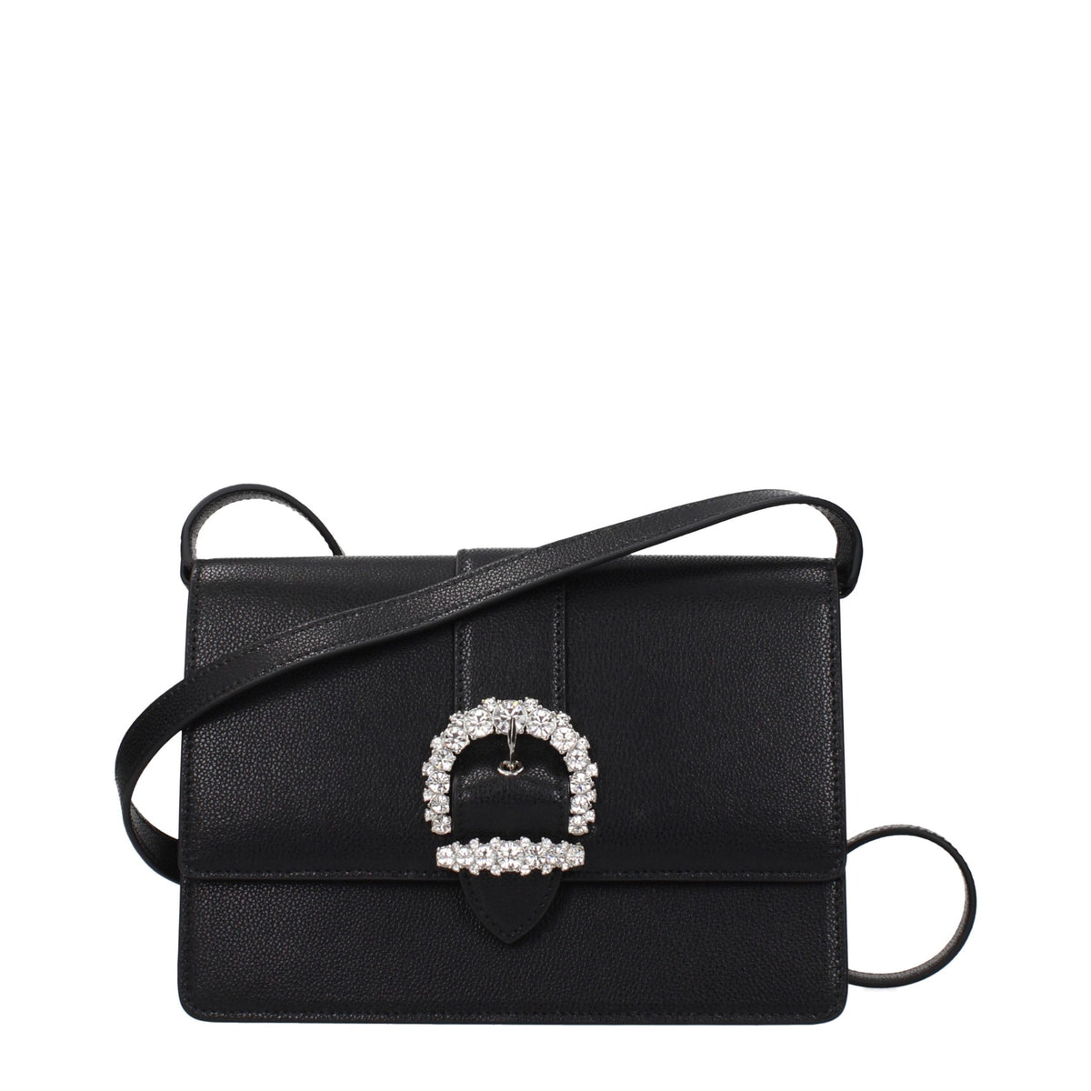 Sac bandoulière Jimmy Choo en cuir noir