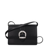Sac bandoulière Jimmy Choo en cuir noir