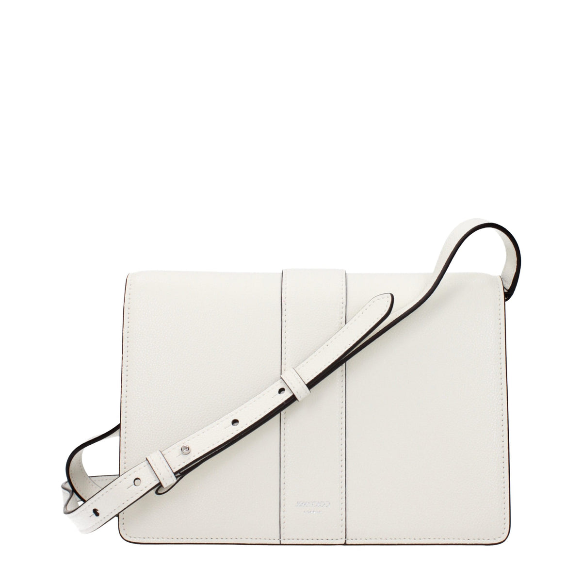 Sac bandoulière Jimmy Choo en cuir blanc