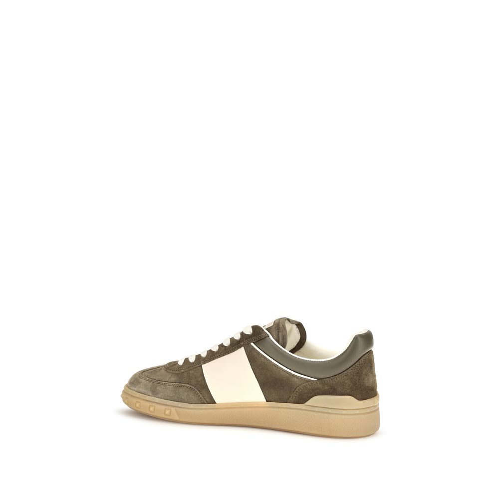 Baskets basses Valentino Garavani en cuir de veau bicolore Bos Taurus