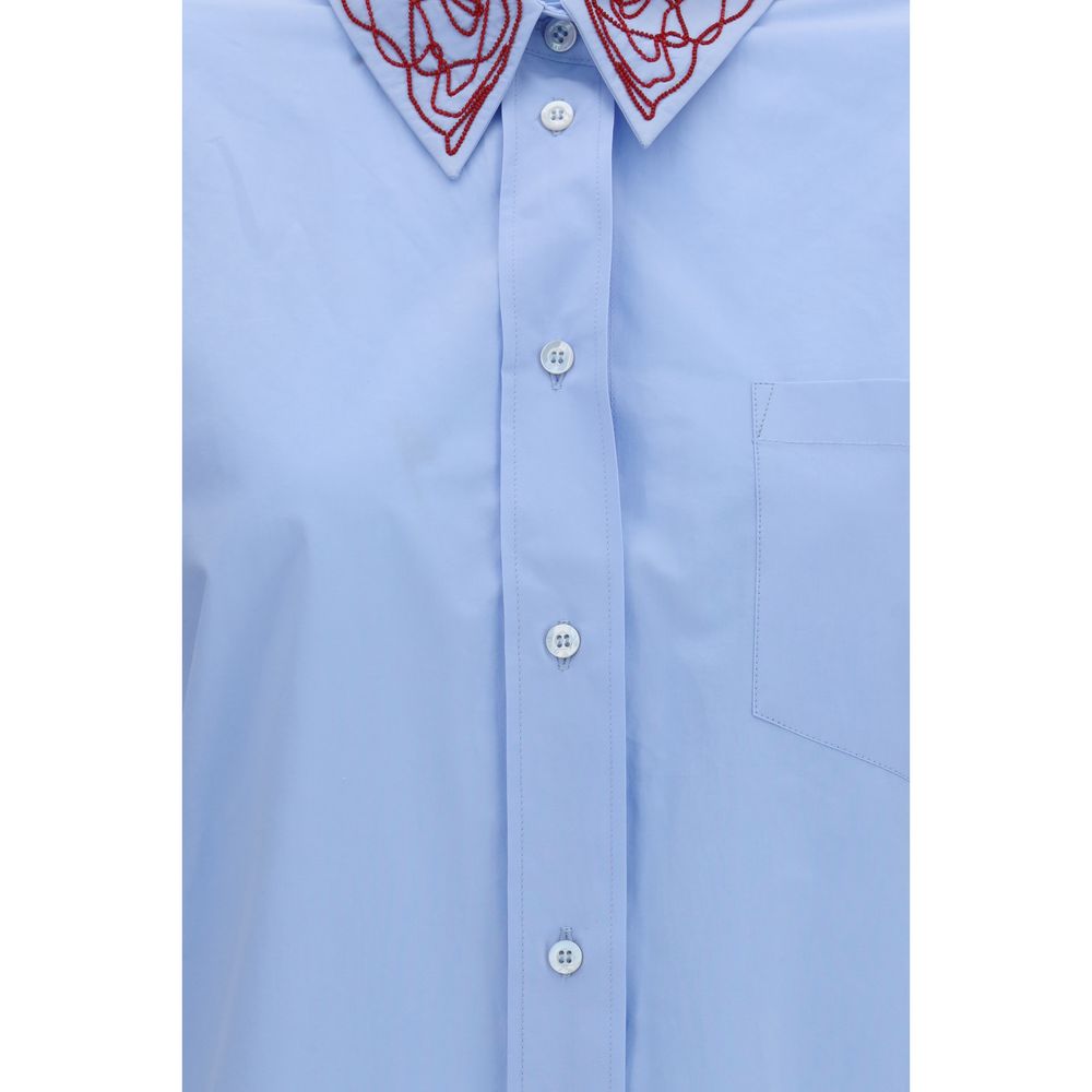 Chemise habillée Fabiana Filippi en coton bleu
