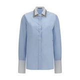 Chemise habillée Prada en coton bleu