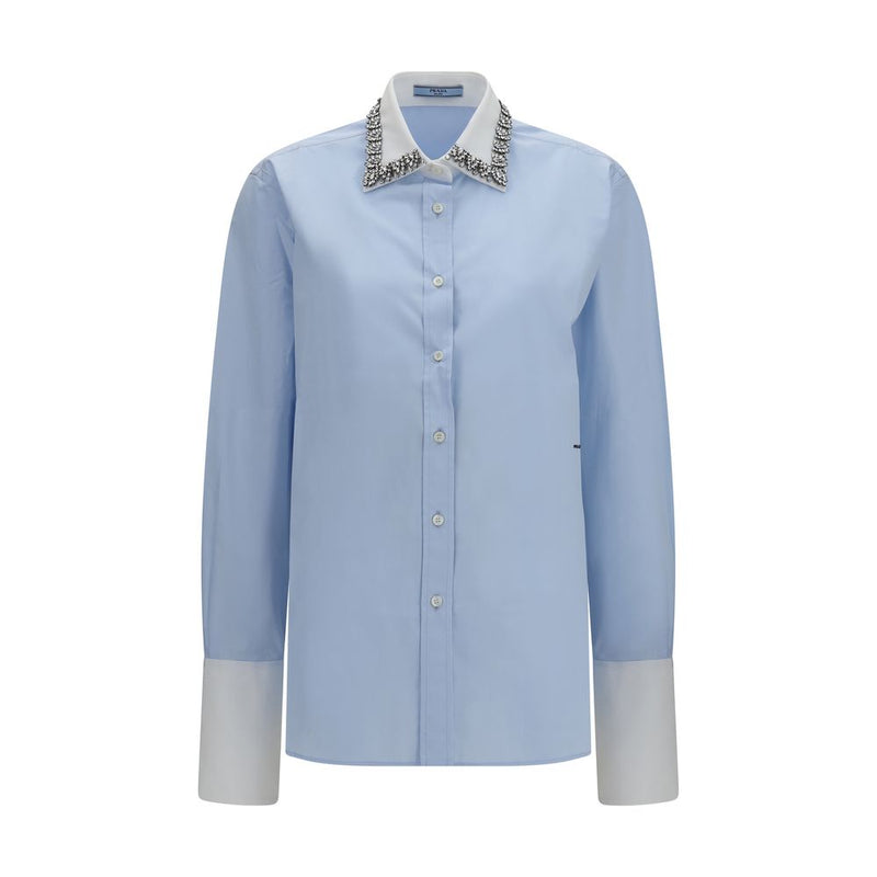 Chemise habillée Prada en coton bleu
