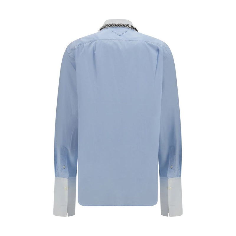 Chemise habillée Prada en coton bleu