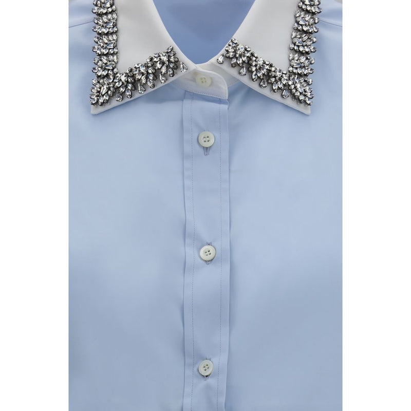Chemise habillée Prada en coton bleu