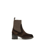 Bottines Santoni en cuir de veau marron Bos Taurus