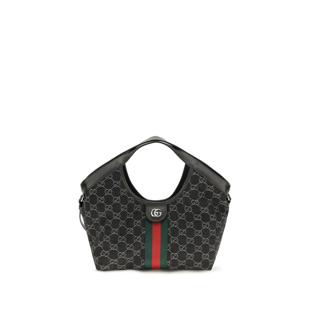 Sac bandoulière Gucci en tissu noir