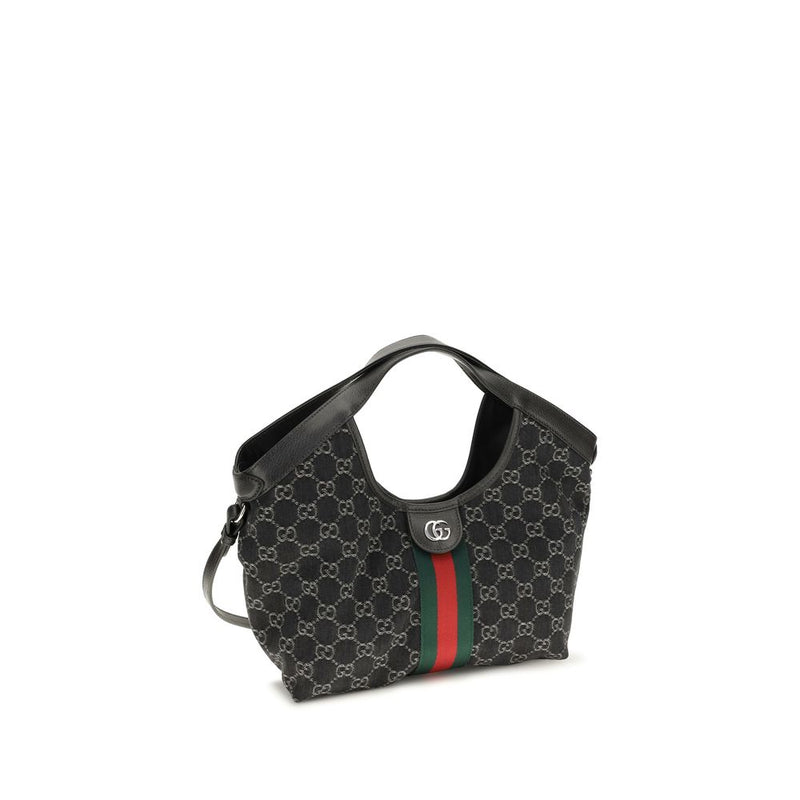 Sac bandoulière Gucci en tissu noir