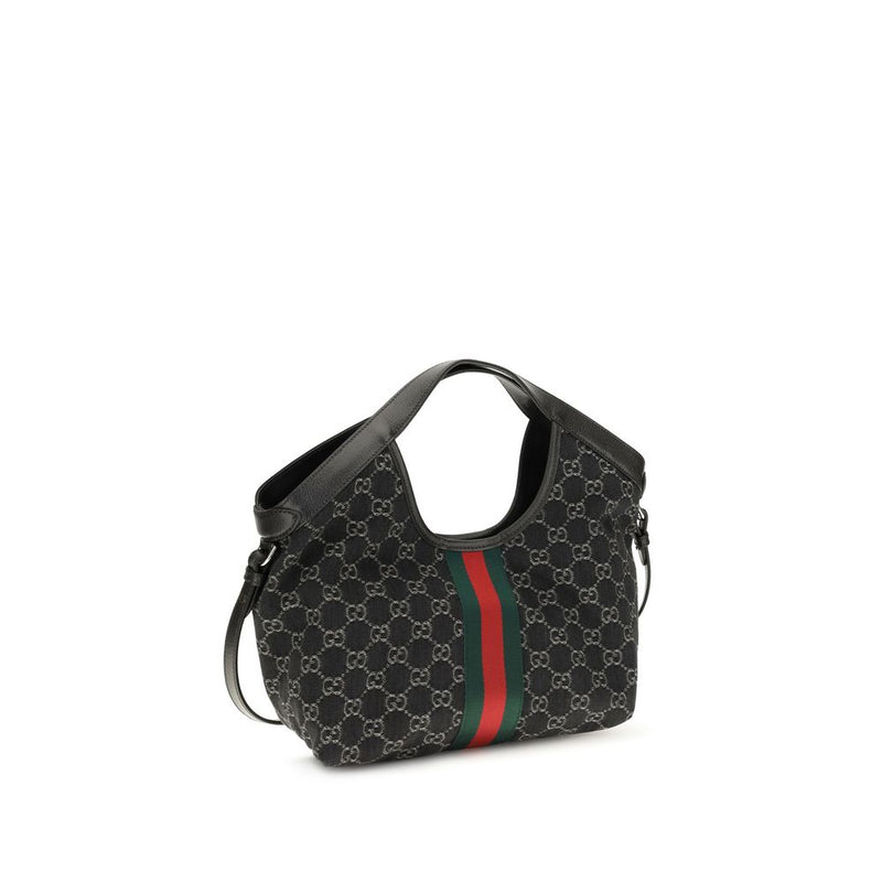 Sac bandoulière Gucci en tissu noir