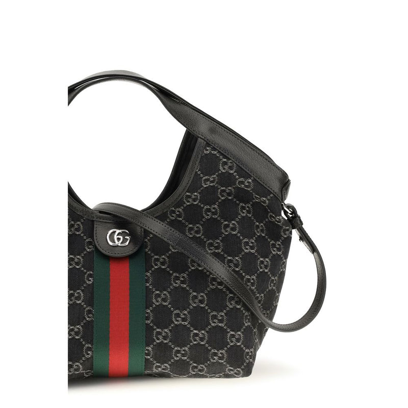 Sac bandoulière Gucci en tissu noir