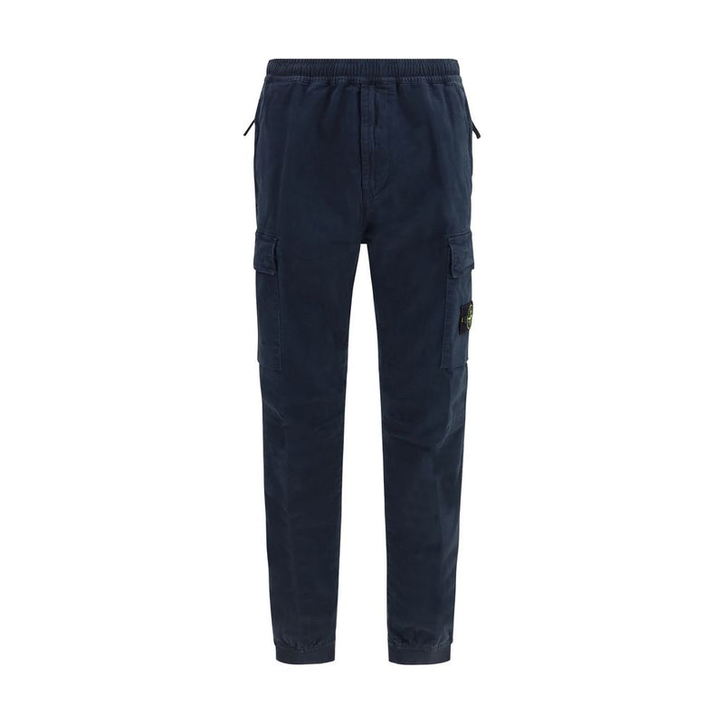 Pantalon cargo Stone Island bleu en coton