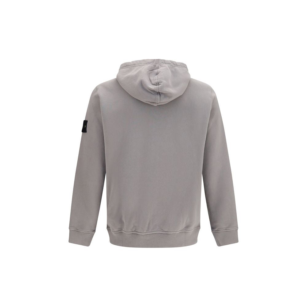 Sweat-shirt en coton gris Stone Island