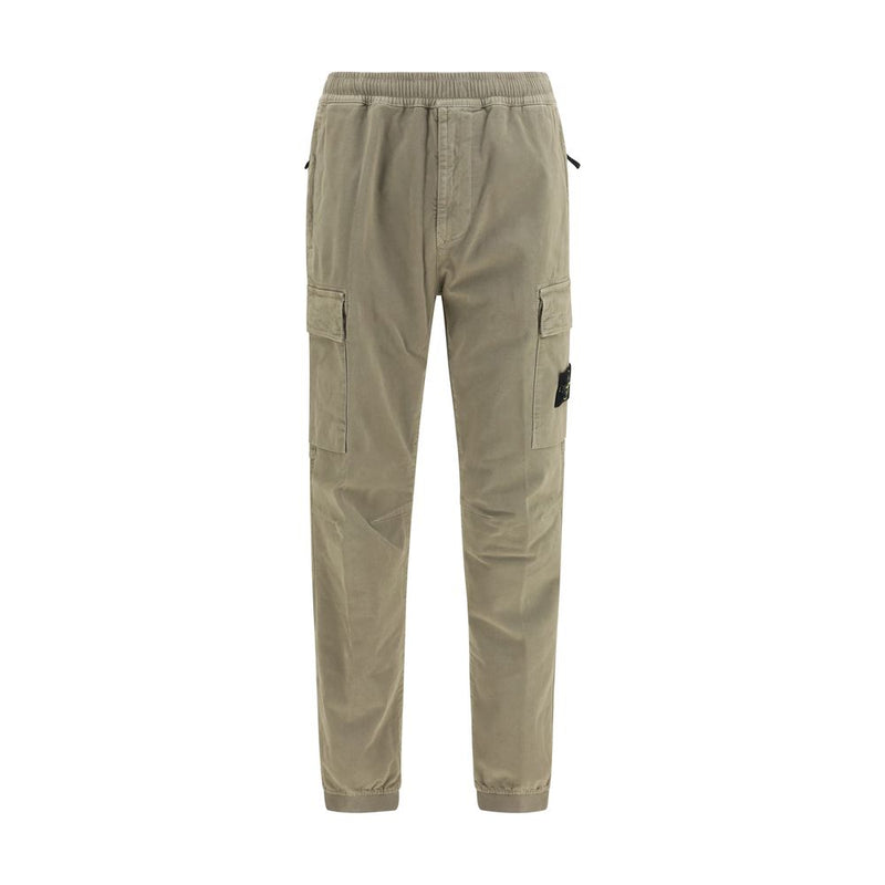 Pantalon cargo Stone Island en coton bicolore
