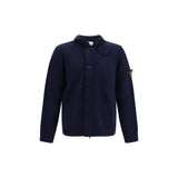 Cardigan Stone Island en coton bleu