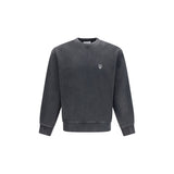 Sweat-shirt gris en coton Maison Kitsuné