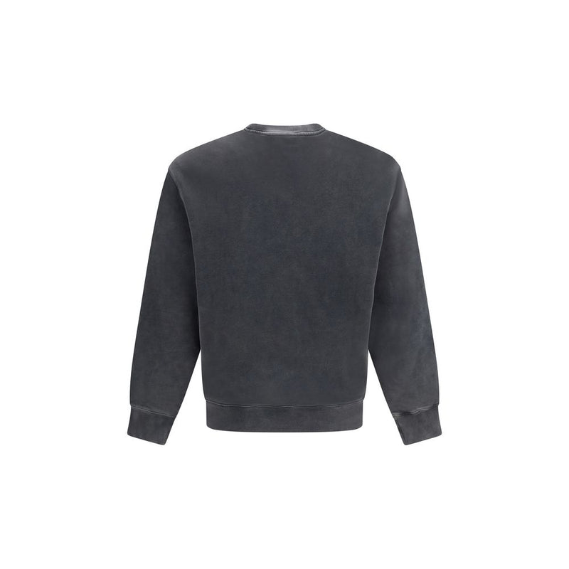 Sweat-shirt gris en coton Maison Kitsuné