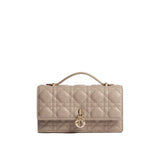 Pochette Dior en cuir beige