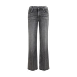 Mother Denim Jean Bootcut en Coton Gris