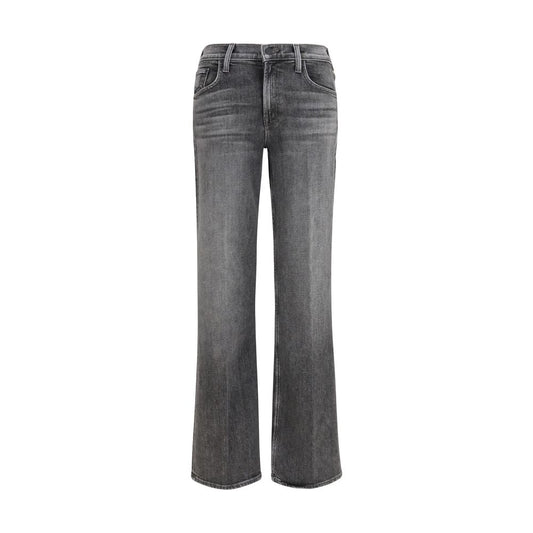 Mother Denim Jean Bootcut en Coton Gris