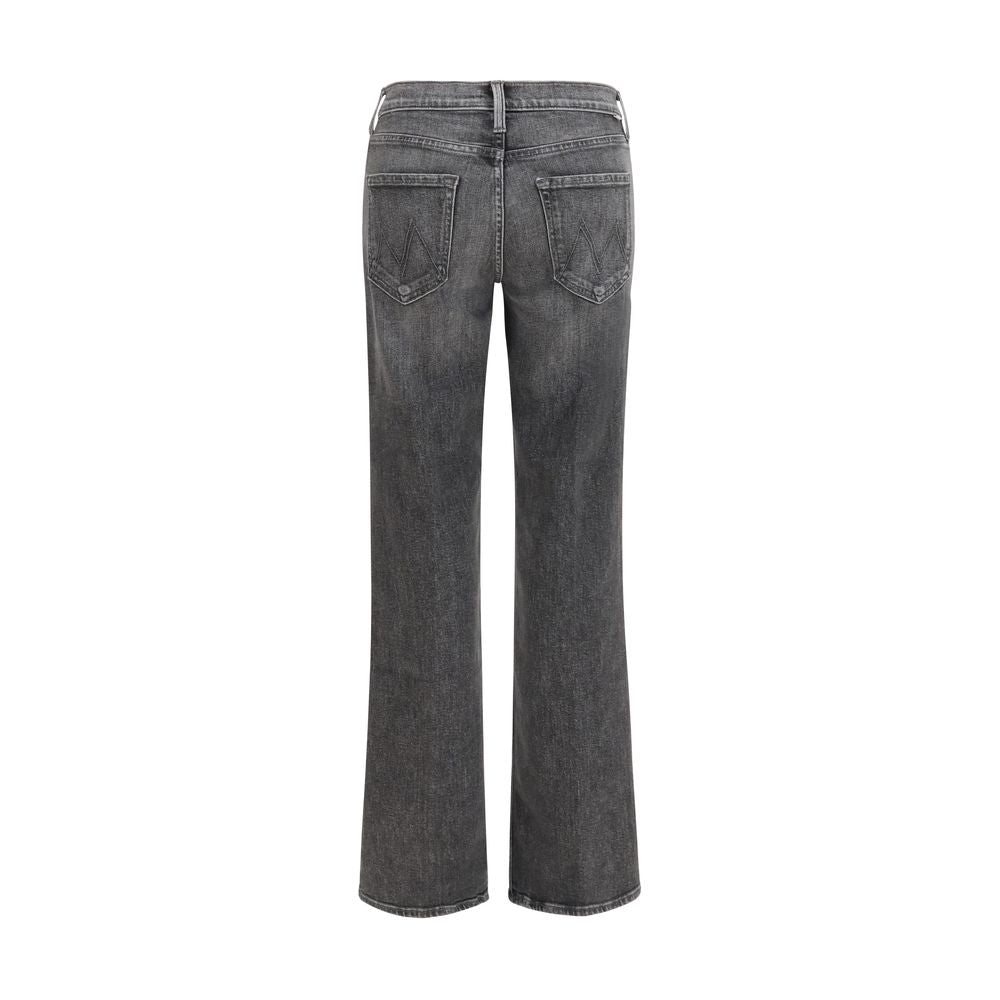 Mother Denim Jean Bootcut en Coton Gris