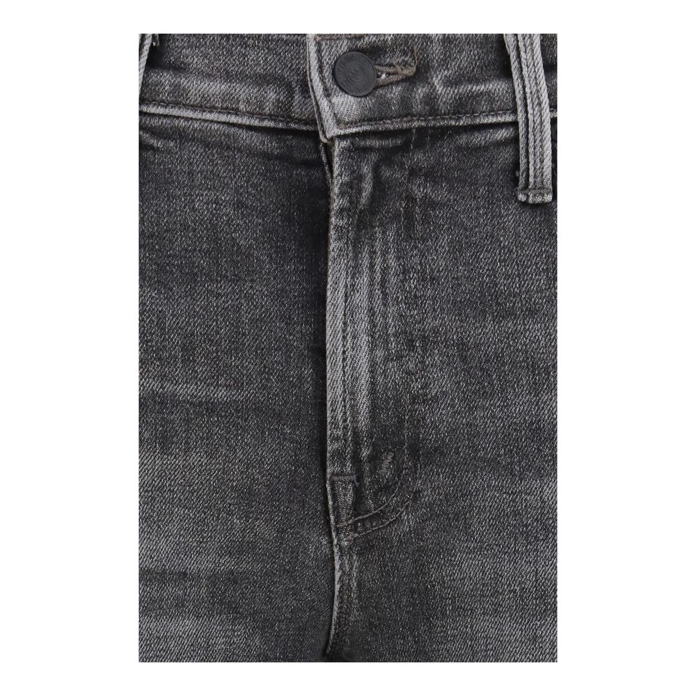Mother Denim Jean Bootcut en Coton Gris
