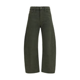 Jean décontracté bicolore en coton Mother Denim