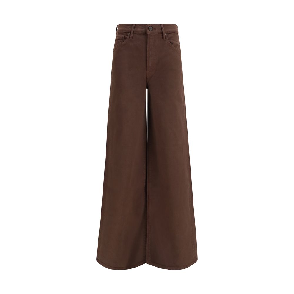 Jean en denim de coton marron Mother Denim