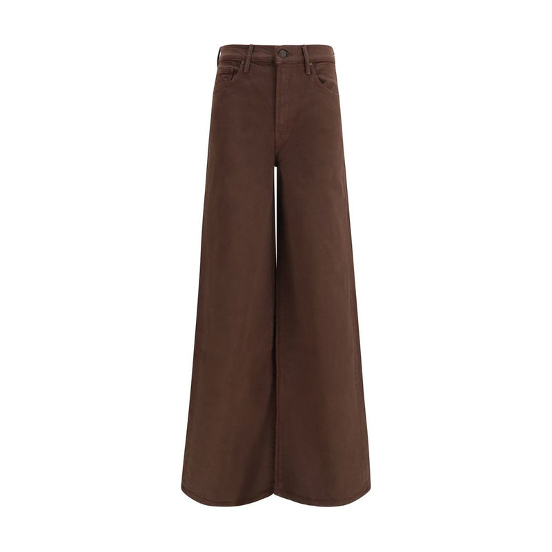 Jean en denim de coton marron Mother Denim