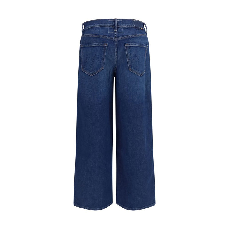 Jean en denim de coton bleu Mother Denim