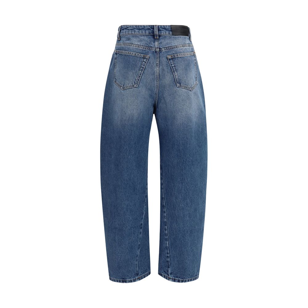 Jean Givenchy en coton bleu à coupe décontractée
