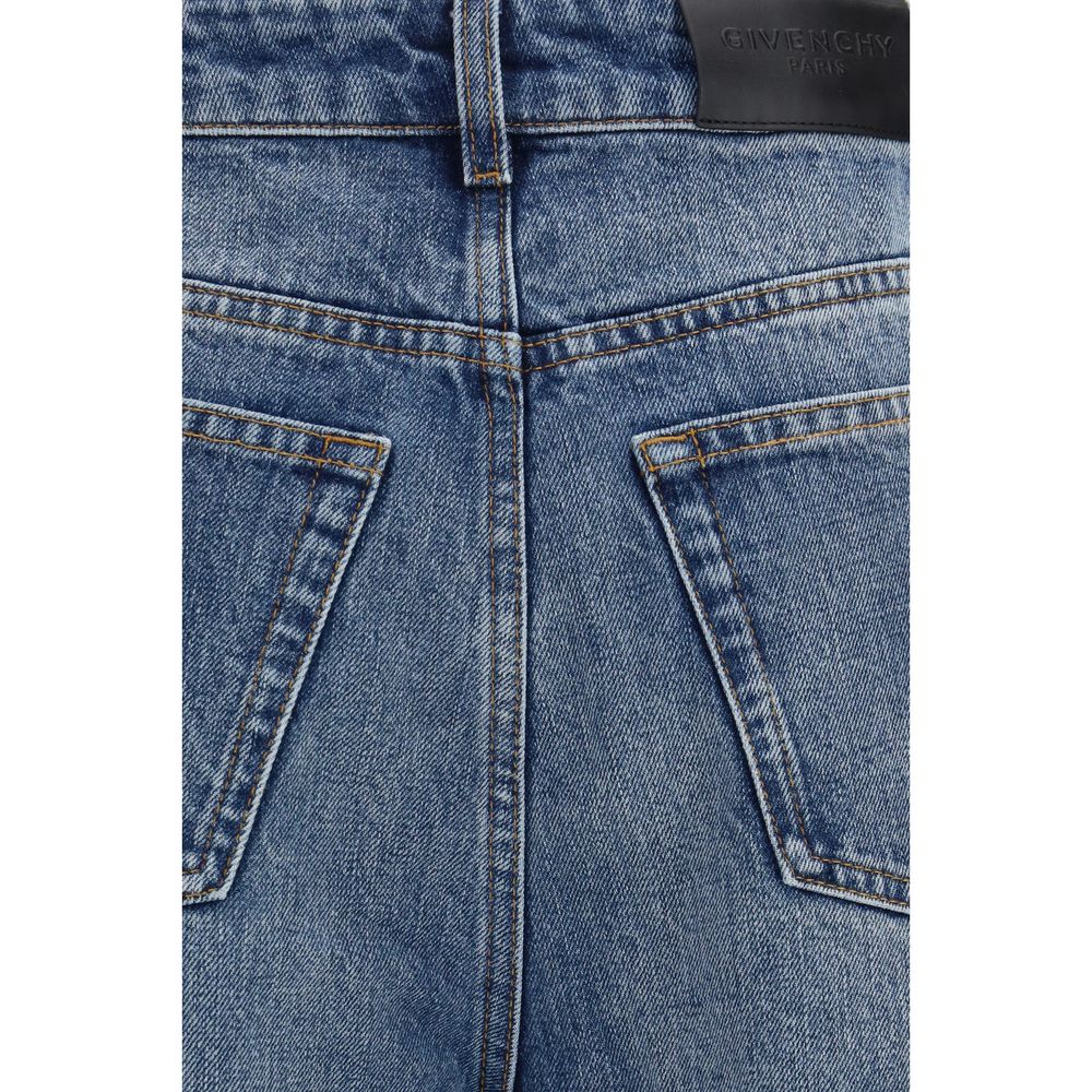Jean Givenchy en coton bleu à coupe décontractée