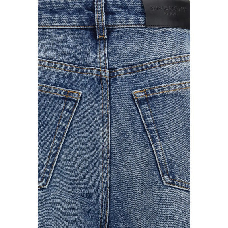 Jean Givenchy en coton bleu à coupe décontractée