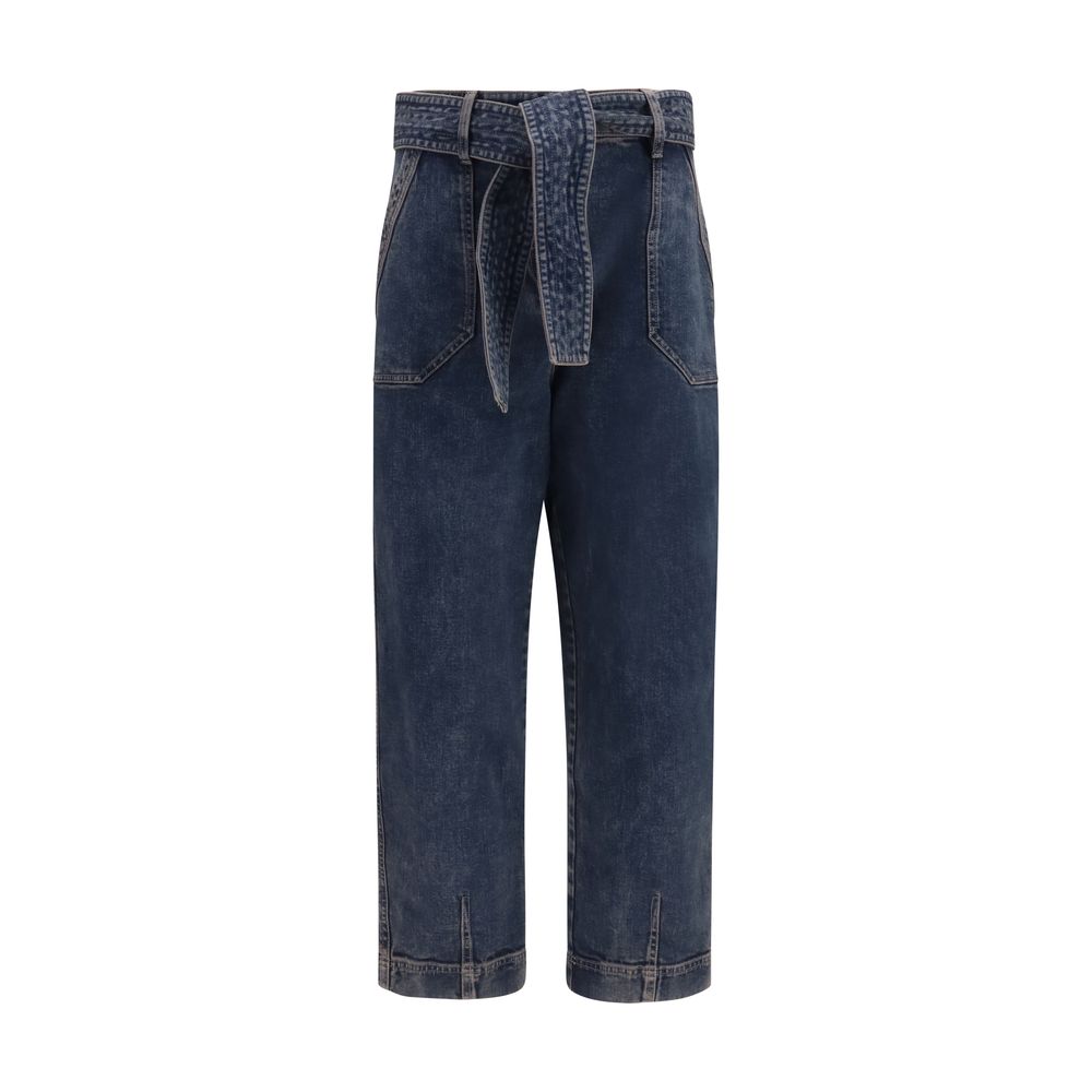 Giorgio Armani Jean en denim de coton bleu