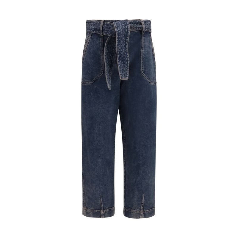 Giorgio Armani Jean en denim de coton bleu