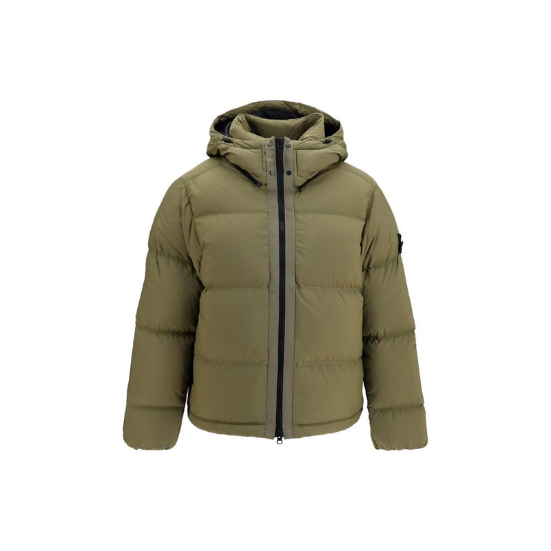 Veste Stone Island bicolore en polyamide intégrale
