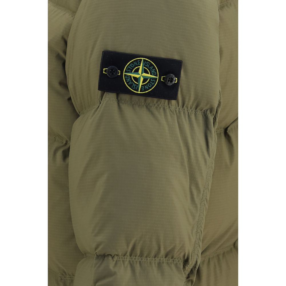 Veste Stone Island bicolore en polyamide intégrale