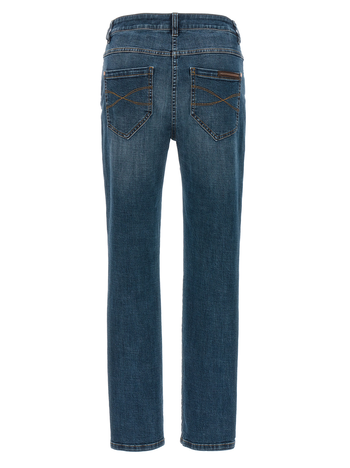 Jean droit en coton bleu Brunello Cucinelli