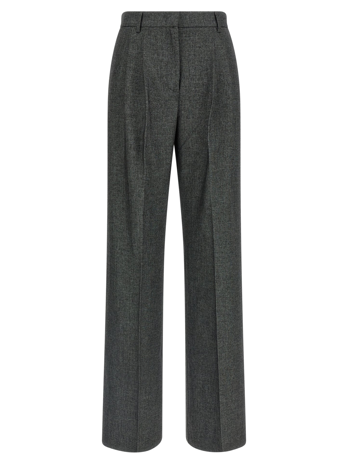 The Andamane Gray Polyester Dress Pants