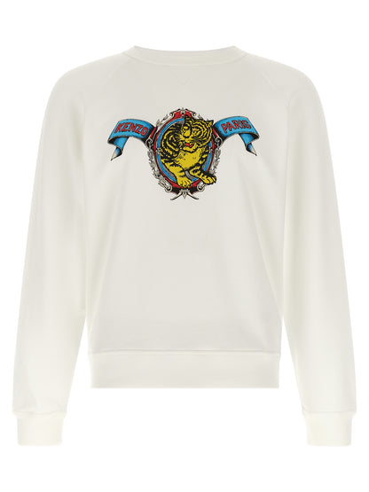 Kenzo White Viscose Sweatshirt