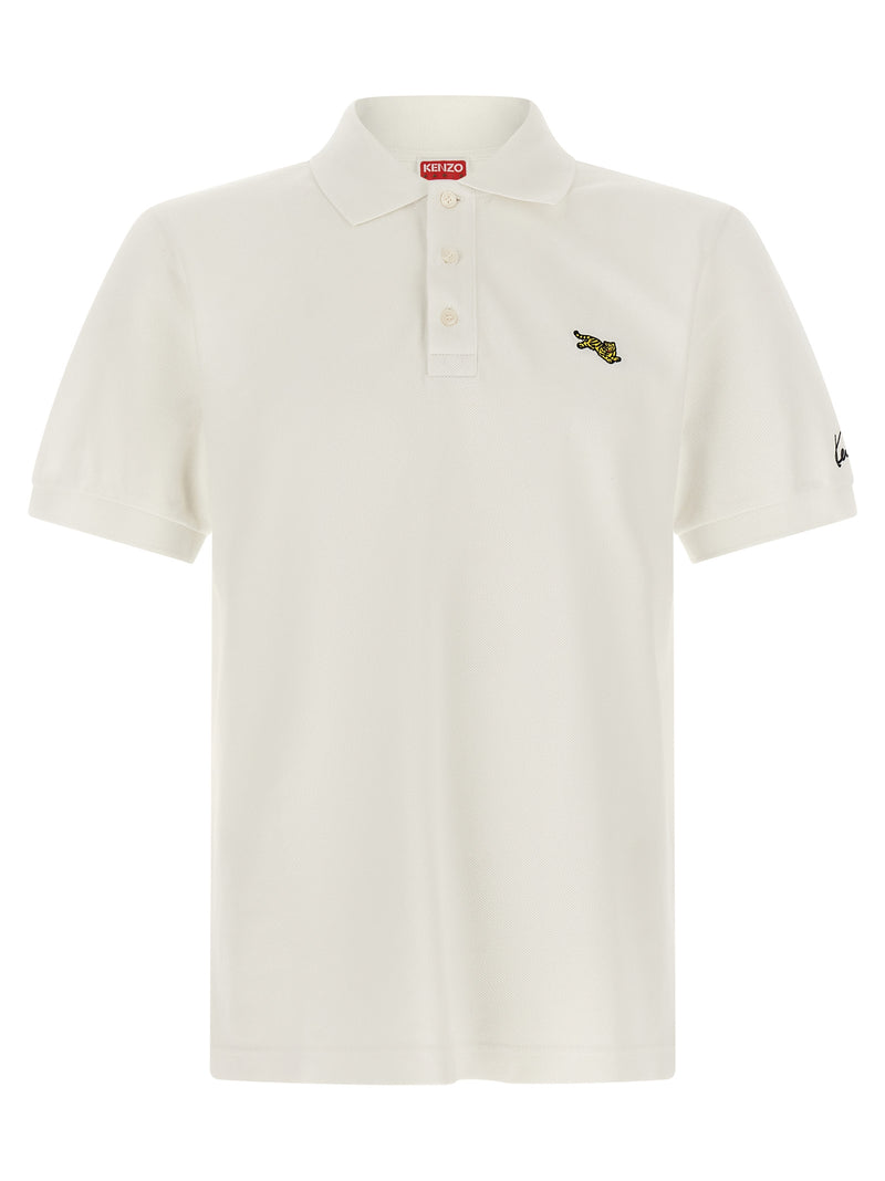 Polo en coton blanc Kenzo