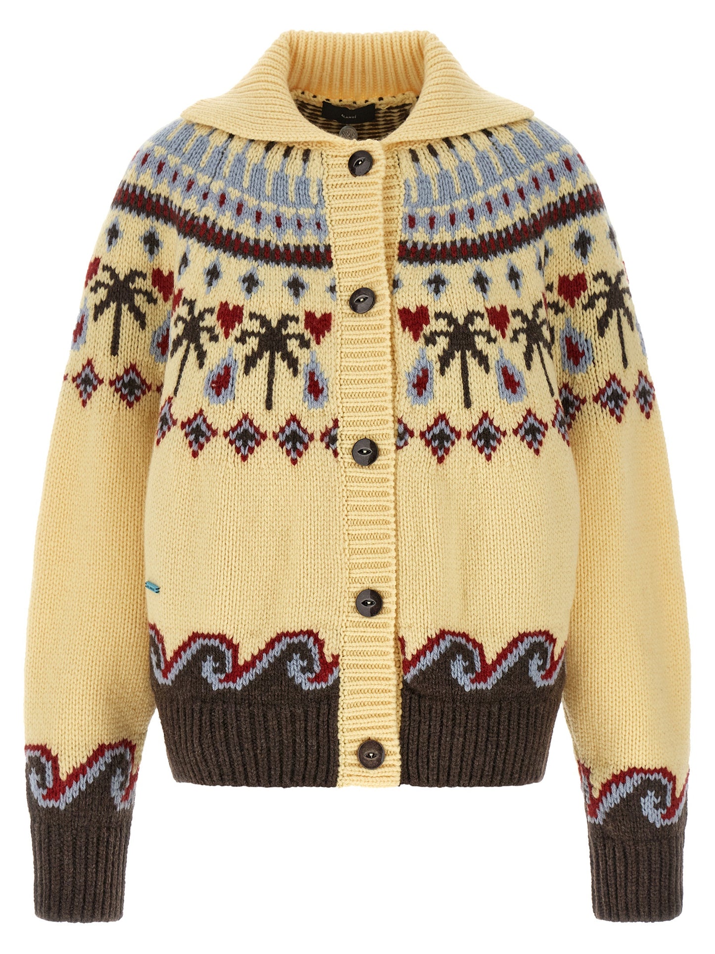 Alanui Multicolor Virgin Wool Cardigan