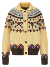 Cardigan Alanui multicolore en laine vierge