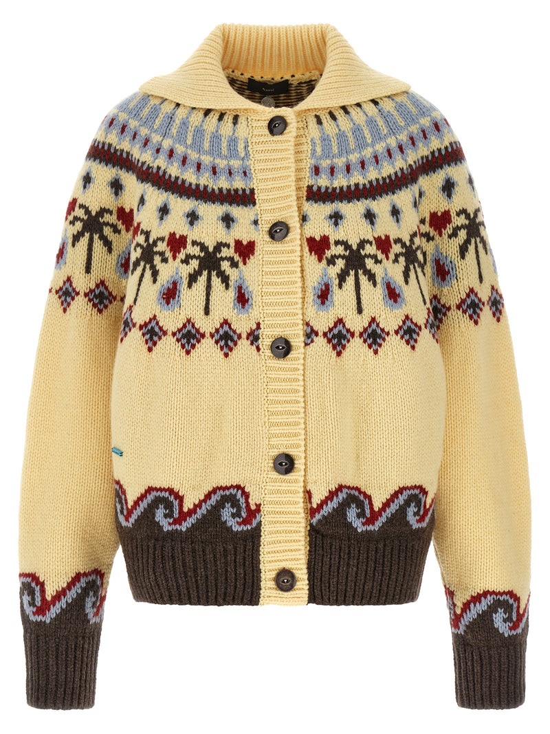 Alanui Multicolor Virgin Wool Cardigan