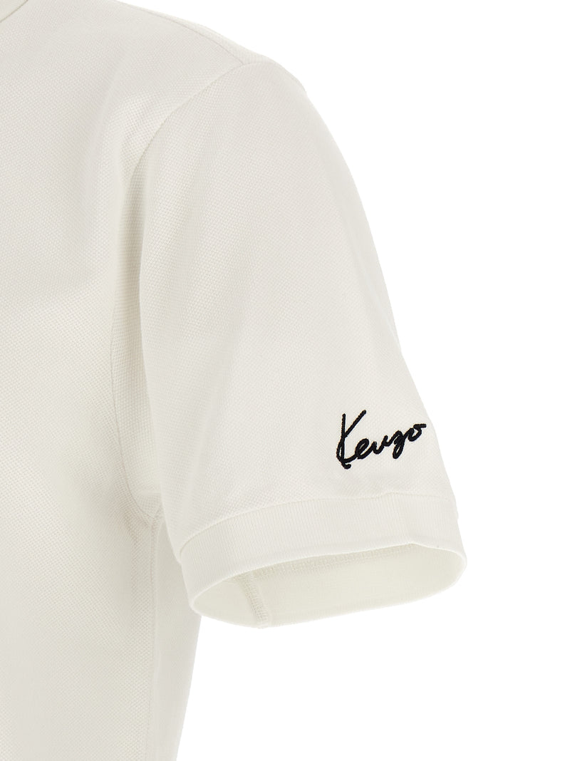 Polo en coton blanc Kenzo