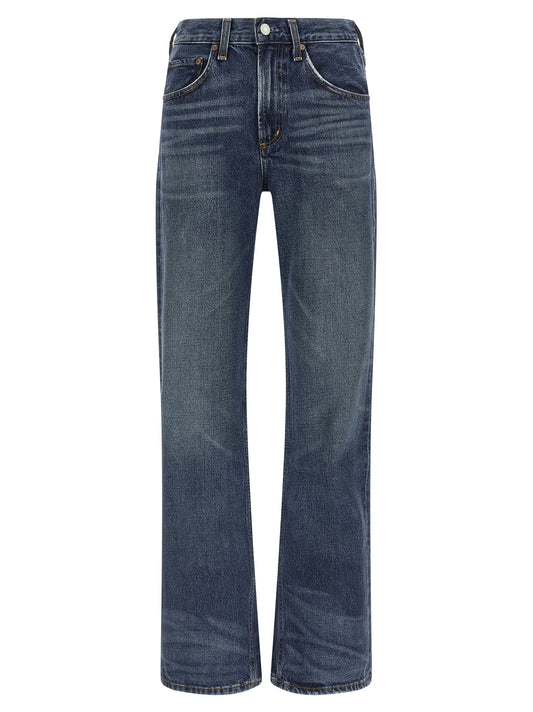 Jean bootcut Agolde en coton bleu