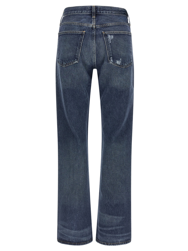 Agolde Blue Cotton Bootcut Jeans