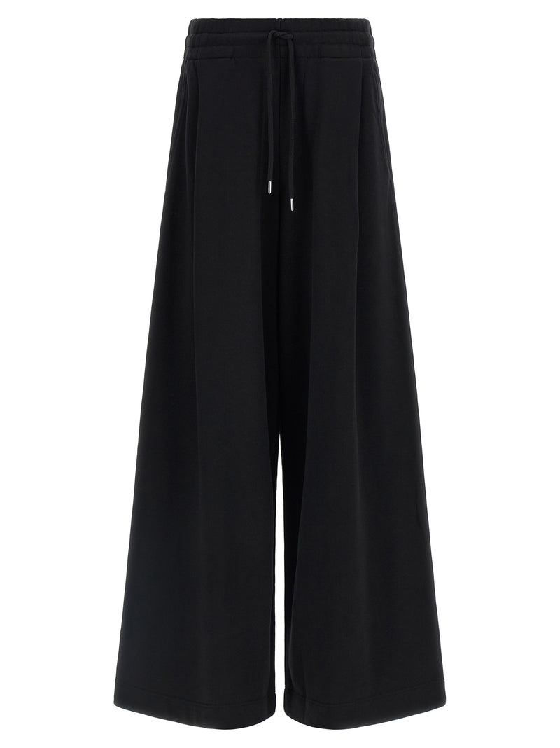 Dries Van Noten Pantalon de sport noir en coton