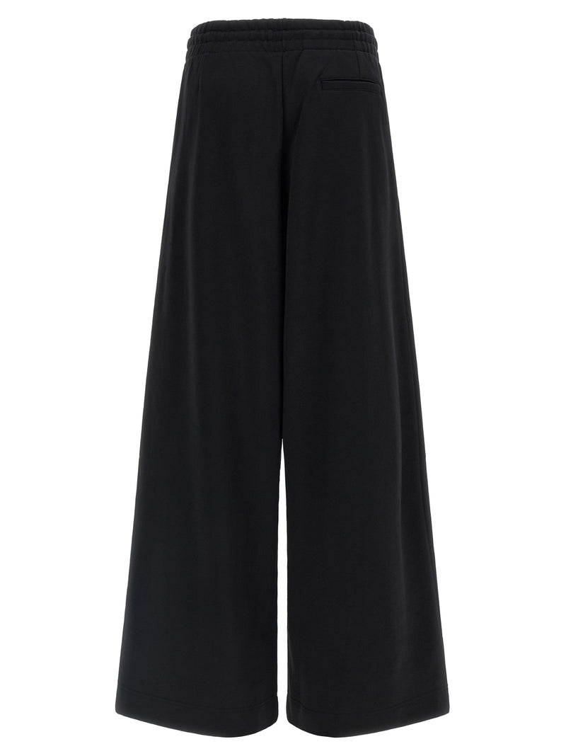 Dries Van Noten Pantalon de sport noir en coton