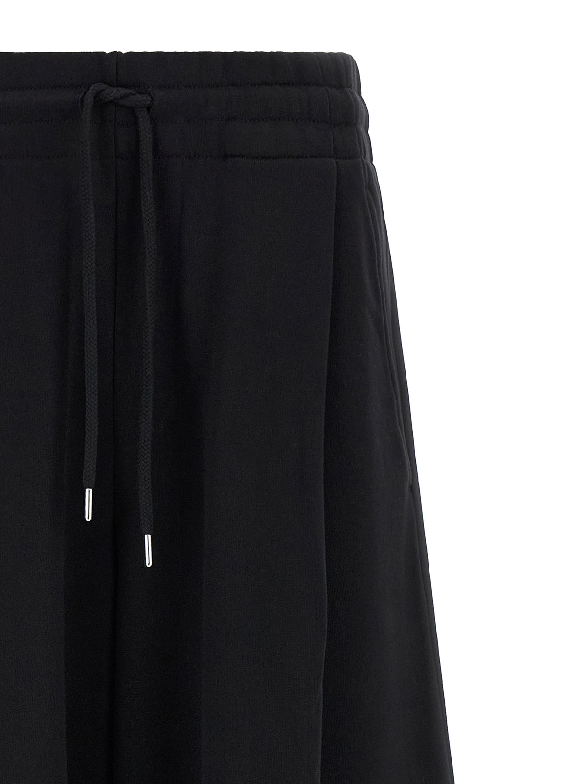 Dries Van Noten Pantalon de sport noir en coton