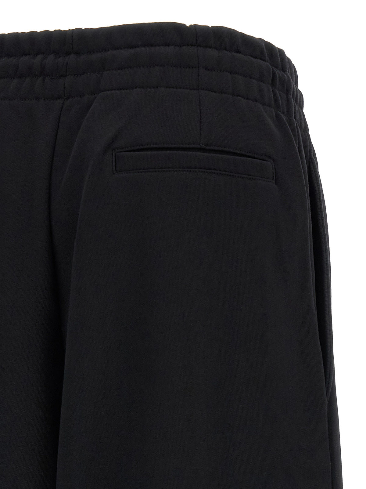 Dries Van Noten Pantalon de sport noir en coton